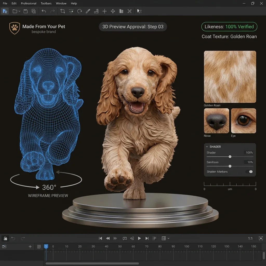 3D preview turntable model
